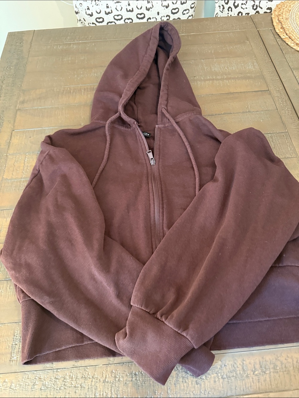 Zara cropped sweatshirt